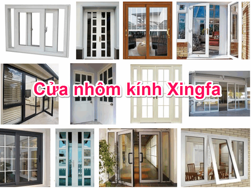 Cửa sổ nhôm  lùa 4 cánh
